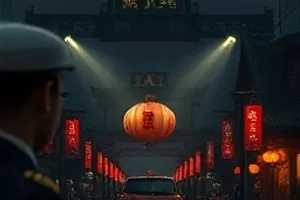 电影《玻璃城纪事》玻璃幕墙反射的城市天际线